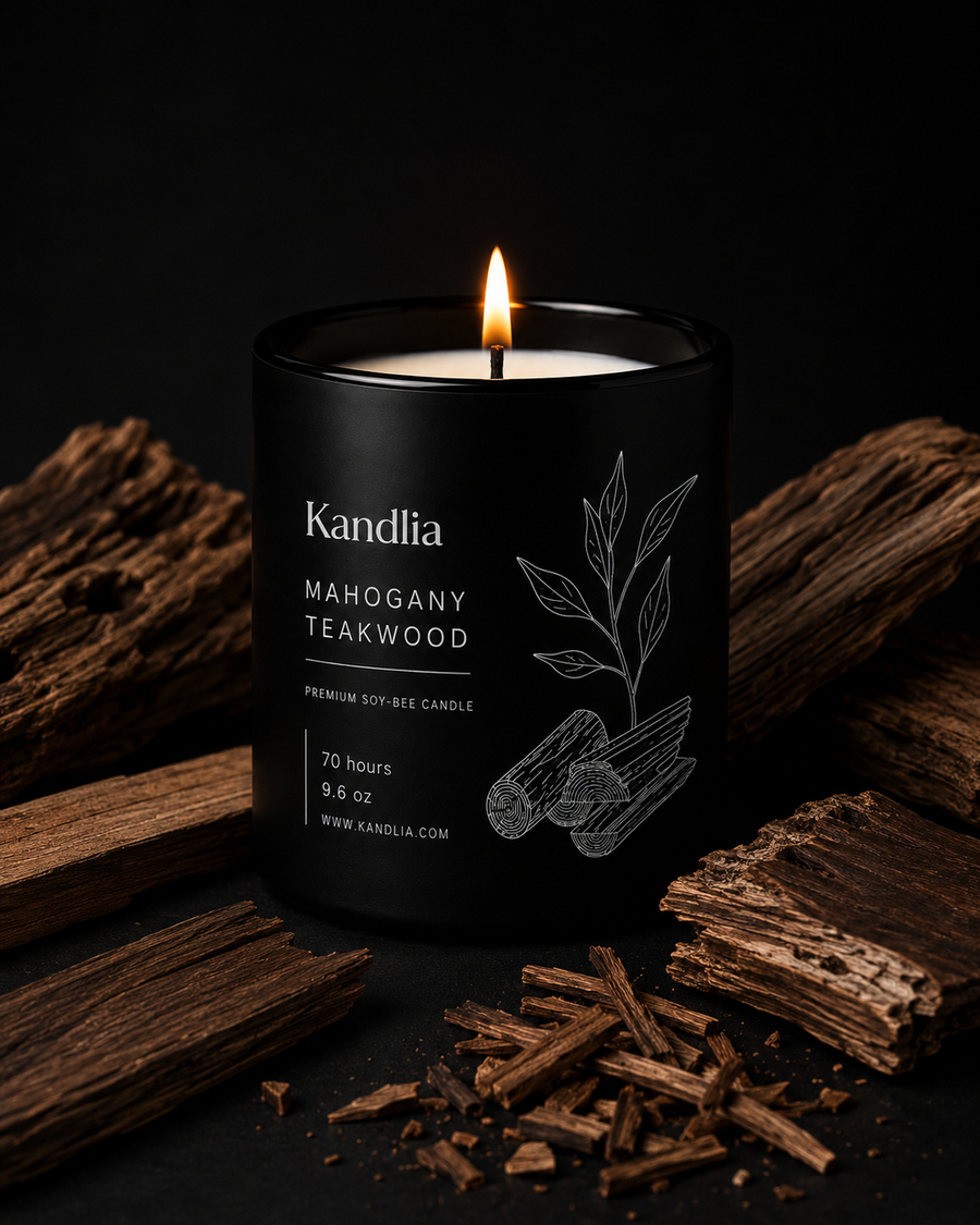 Mahogany Teakwood Scented Candle