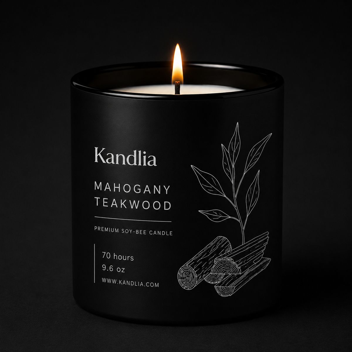 Mahogany Teakwood Scented Candle